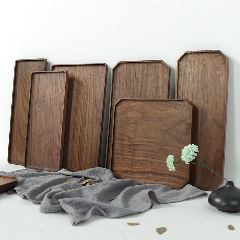 整木木手工制作日式茶盘