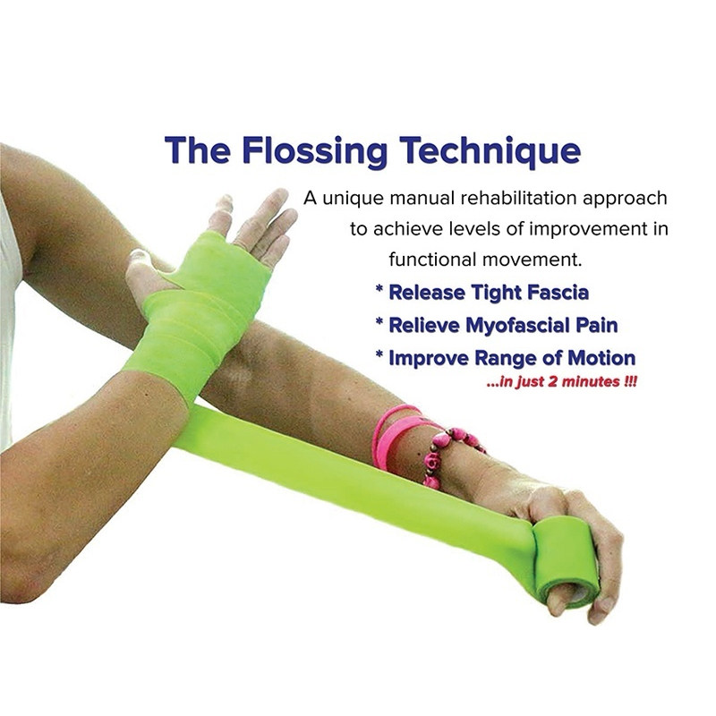 筋膜加压带flossband康复训练压力带增压弹力带脚踝恢复运动训练