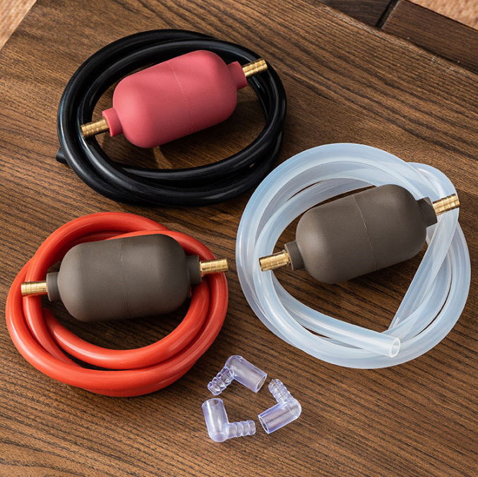 茶盘排水管带吸水球硅胶茶台水管