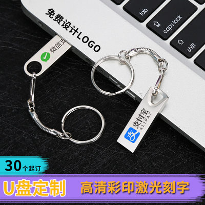 订做16g展会婚庆车载优盘金属u盘定制可印logo8g激光刻字礼品u盘