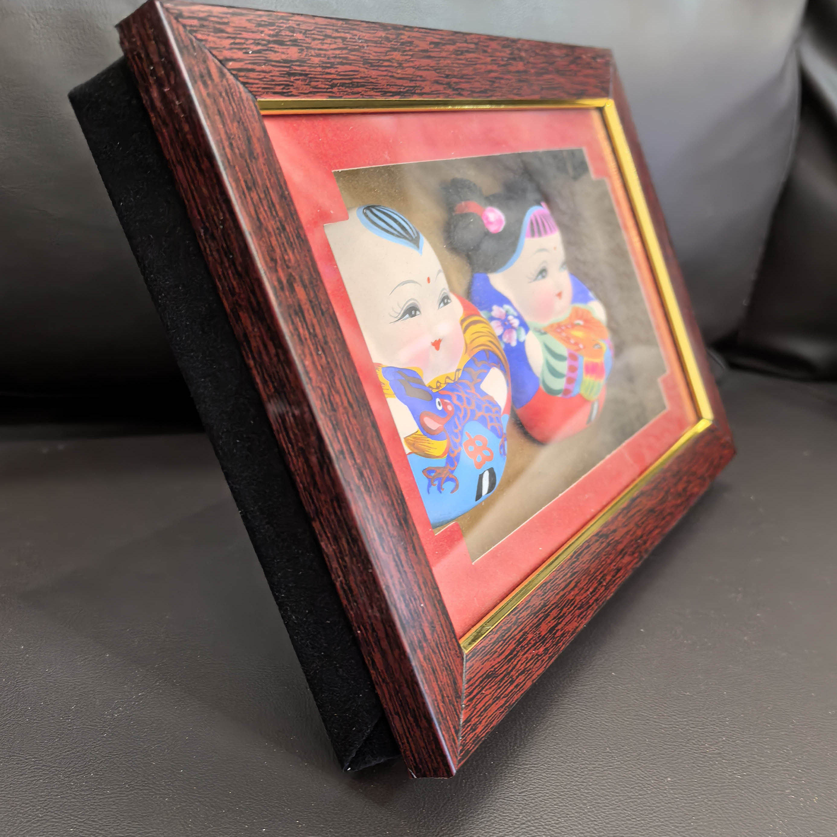 无锡惠山泥人阿福阿喜摆件泥塑工艺品地区特色手工艺品（新款）,特色手工艺,泥人/泥塑/面塑,淘宝优惠券,粉丝福利购,淘宝优惠卷