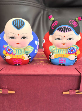 无锡惠山泥人特色手工泥塑作品