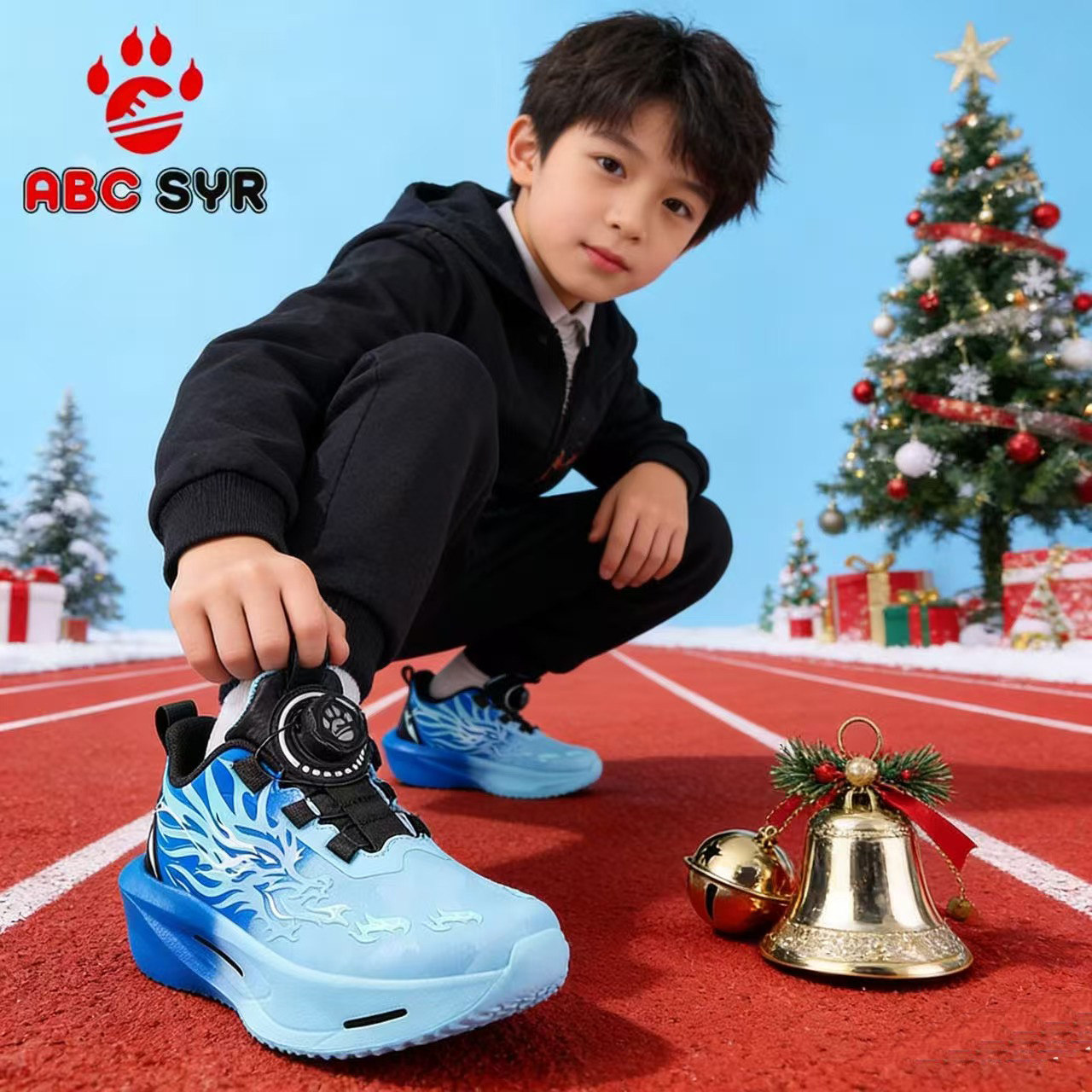 男童鞋子2025秋冬新款皮面防水儿童运动鞋男孩超轻跑步鞋防滑耐磨