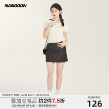 两色毛衣波点半裙套装 NANGOON 设计感女夏新款