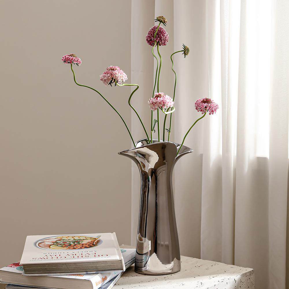 简约陶瓷装饰花瓶客厅高级感轻奢北欧ins风水培插花花器家居摆件,家居饰品,花瓶,淘宝优惠券,粉丝福利购,淘宝优惠卷