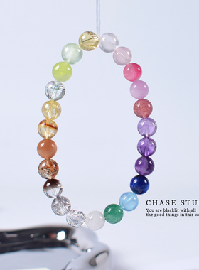 天然水晶手链男女款多宝手串