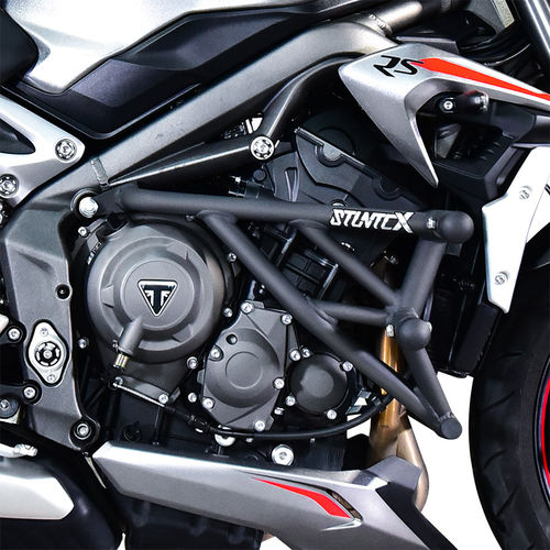 STUNTCX适配凯旋765moto2 765RS三叉戟660护杠防摔杠保险杠改装杠