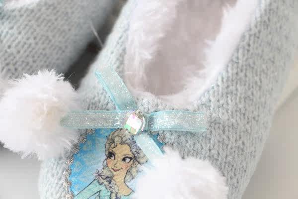 Pantoufles enfants en suède pour hiver - semelle autre - Ref 1007363 Image 3