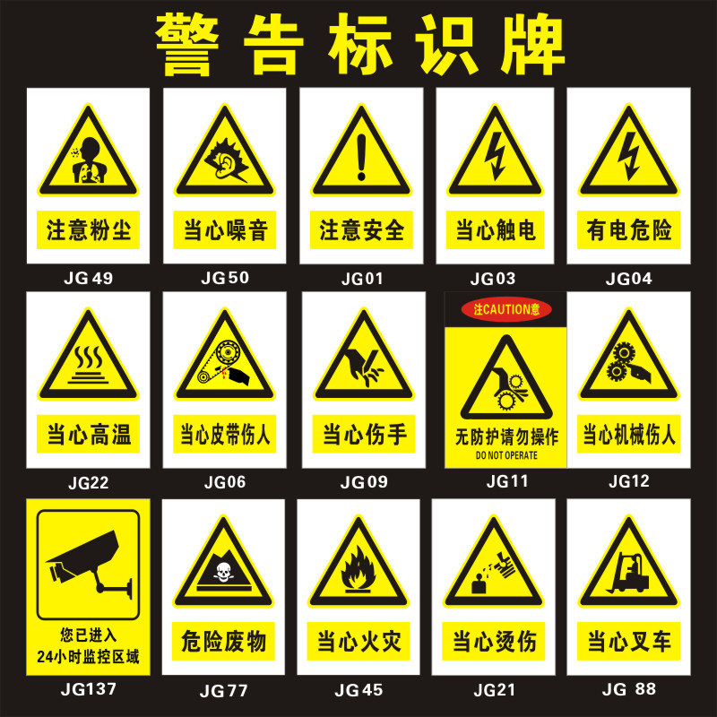 有电危险标识当心噪音机械伤人标识警示牌配电箱用电安全提示贴纸