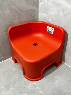 椅子 儿童靠背椅宝宝洗澡凳红色小板凳彩虹凳家用换鞋 凳可叠放加厚