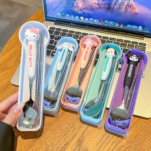 儿童餐具便携收纳盒上班族