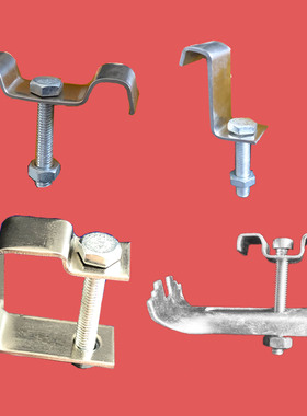 38M25C钢格板扣件不锈钢304L型M型玻璃钢格栅卡子安装固定卡扣A