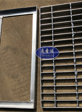 专业加工格栅板Q235碳钢材质表面镀锌水沟盖板平台板下水道格栅