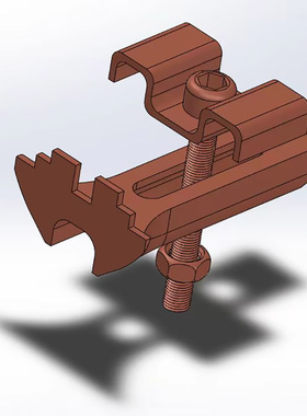 镀锌A圆形玻璃钢格栅卡扣m型钢格板安装夹卡子304不锈钢c型扣件L