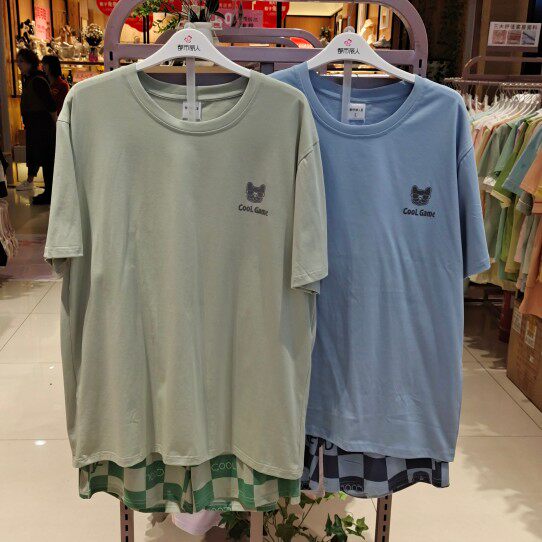 都市丽人正品男士FH32D2凉感无尘棉透气吸汗柔软舒适圆领套头睡衣