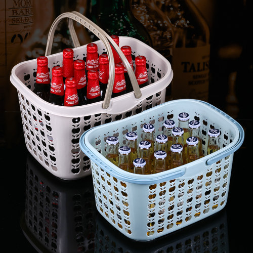 塑料手提啤酒筐ktv大排档酒架提篮子便携式酒吧提酒器拎酒框杯架