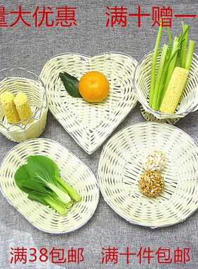 塑编蔬菜蓝ktv点心电镀水果篮