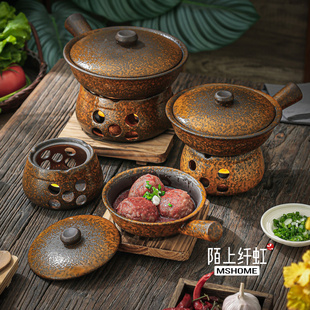 蜡烛加热保温餐具商鱼翅复古手柄加热炉用酒店餐饮店狮子头东坡肉