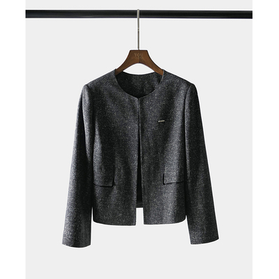 YouYoung50MM蚕丝绢纺夹克外套