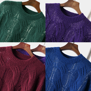 YouYoung悠扬|阿拉善 真丝羊绒衫春秋冬 样衣优惠系列  镂空绞花