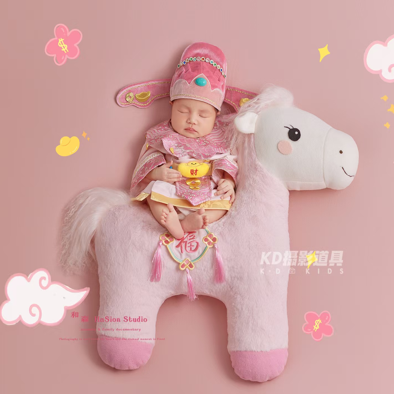 儿童影楼满月照XZ-386主题婴儿拍照衣服新生儿摄影服装道具艺术照