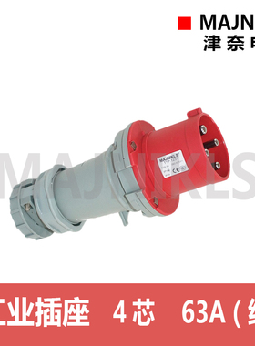 MAJNIKLS原装TYP:1231户外防水防爆工业插头津奈电气63A3P+E IP44