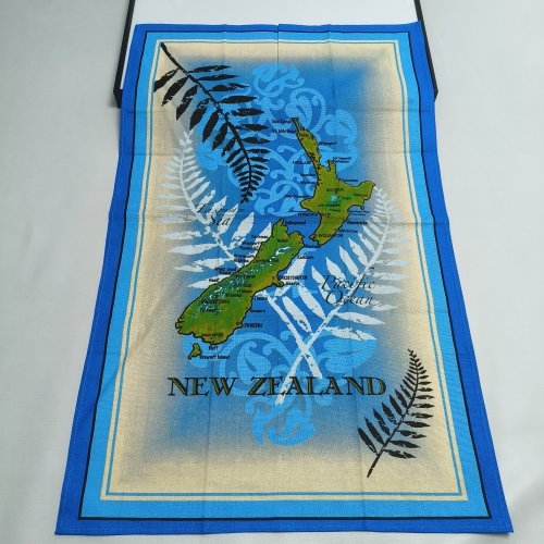 [挂布]tea towel茶巾渐变处理保护kiwi几维鸟蓝新西兰银蕨