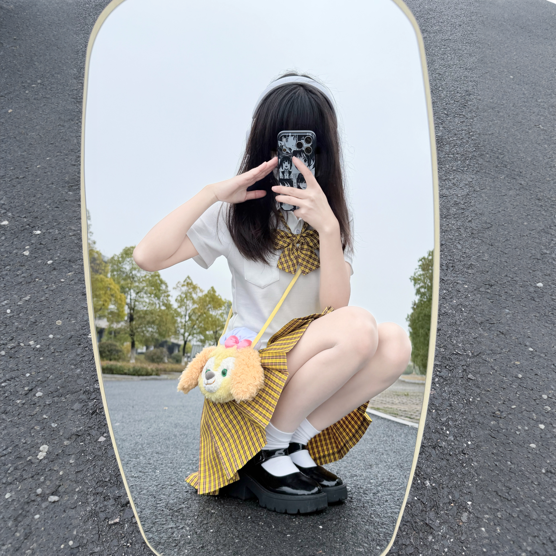 polo衫格裙套装妙氏优品学院风原创JK制服春夏季穿搭正版百搭