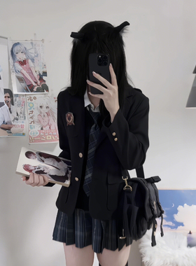 妙氏西装9件套JK外套春款jk制服2026年新款正版原创西服格裙套装