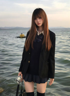 妙氏优品秋款大全套jk制服秋冬季新款正版原创校服西服jk格裙套装