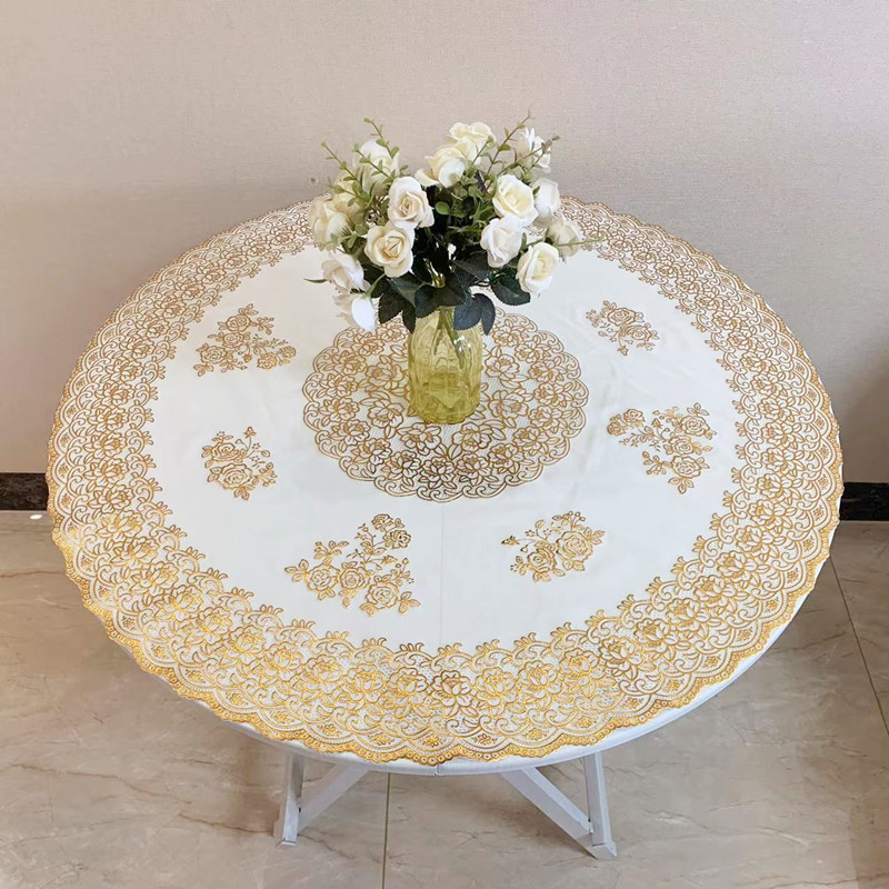欧式塑料防水防烫圆桌布物美价廉
