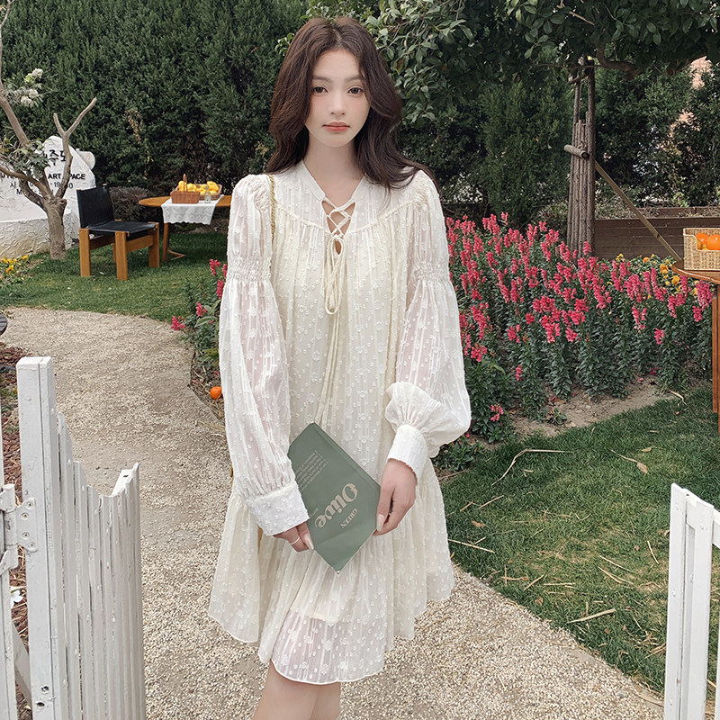 26春款法式蕾丝连衣裙2D152-508-P120K178,女装连衣裙,2D152