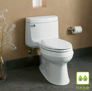 kohler/科勒卫浴 k-3489t-w-0 希玛龙五级旋风连体坐便器