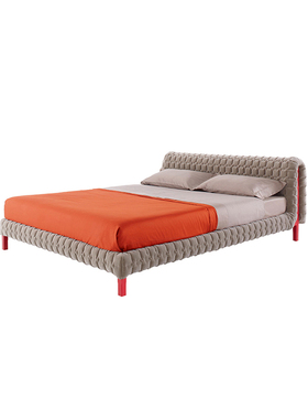 法国进口正版Ligne Roset 现代简约 写意空间 Ruche 双人床软包