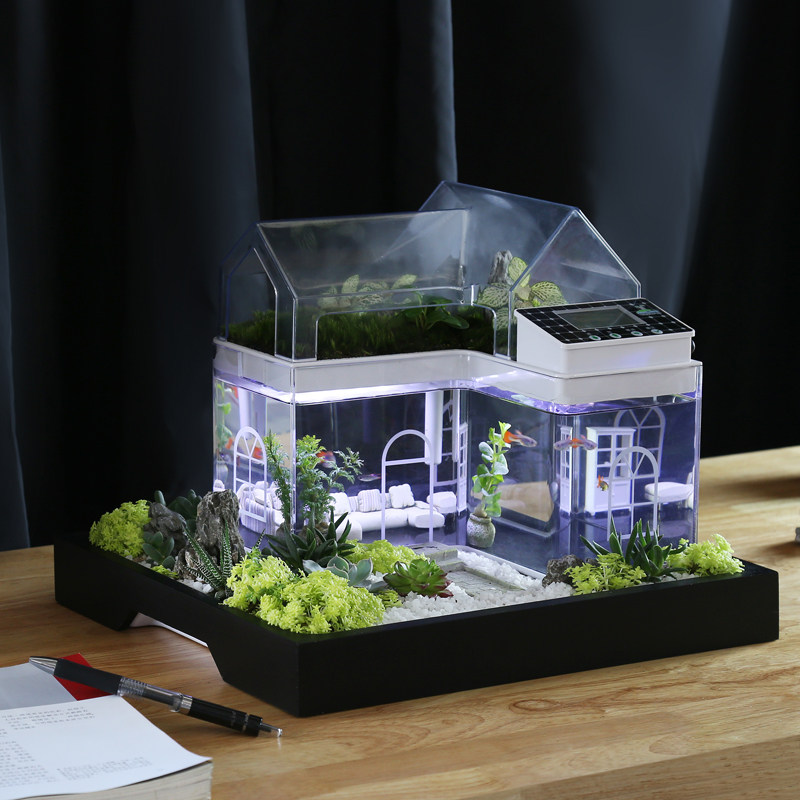 亚克力鱼缸迷你桌面办公室热带鱼小型生态缸客厅DIY创意水族箱|msdalam kategori haiwan peliharaan/makanan haiwan dan bekalan, Aquarium World, tangki ikan akuarium dan kelengkapan lain, tangki ikan/akuarium - dari Buy2taobao.com untuk memberikan perkhidmatan ejen Taobao profesional membeli