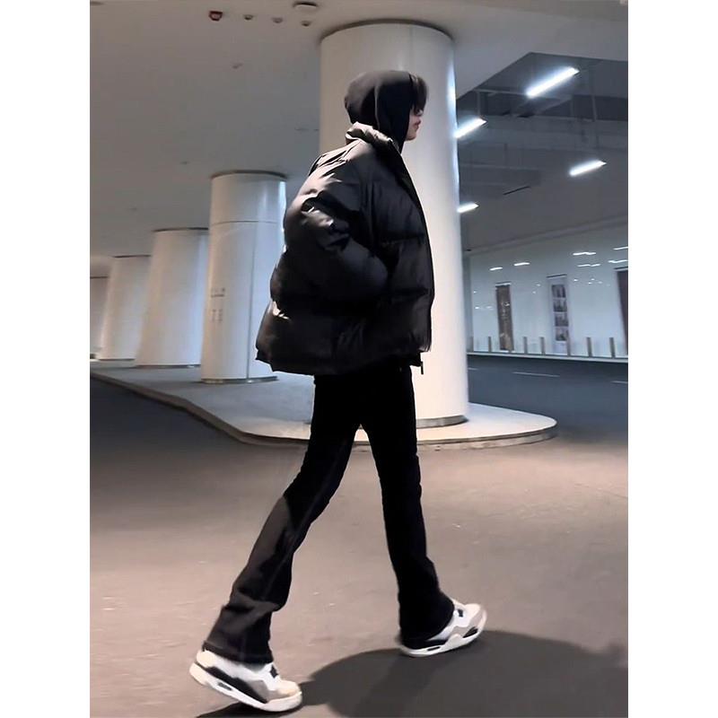美式vibe牛仔裤男夏季薄款高街痞帅潮牌高级感修身显瘦微喇叭裤子
