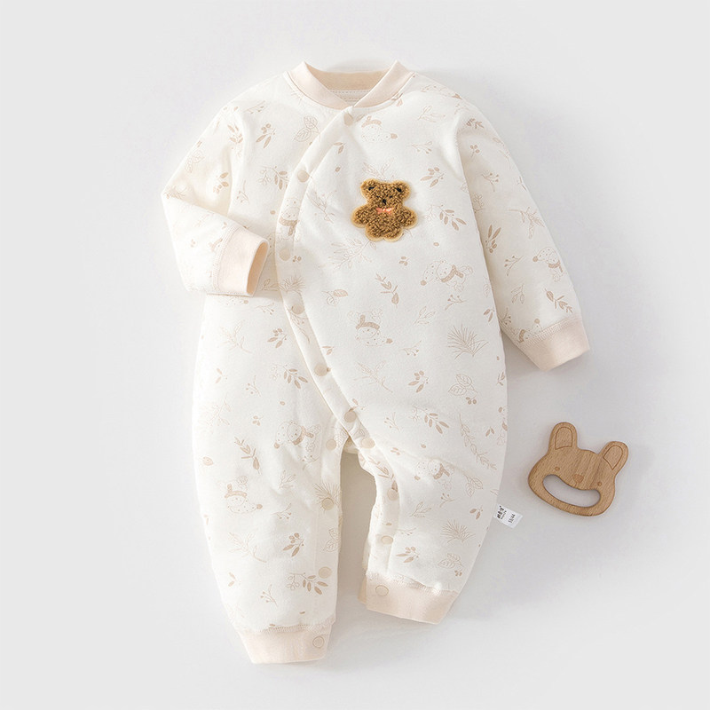 婴儿连体衣秋冬款保暖夹棉加厚冬装新生儿宝宝衣服外出哈衣爬爬服,童装/婴儿装/亲子装,连身衣/爬服/哈衣,淘宝优惠券,粉丝福利购,淘宝优惠卷