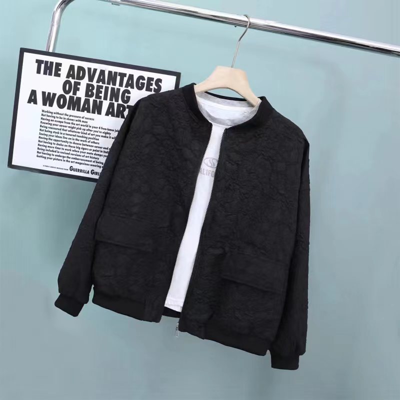 短款女士棒球服外套春季小个子夹