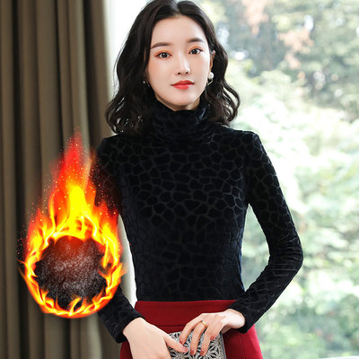 长袖通勤风锦纶2022韩版高领丝