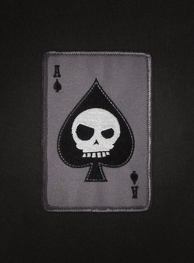 OYO户外TAD款Death Card Rectangular Patch扑克牌臂章 现货绝版