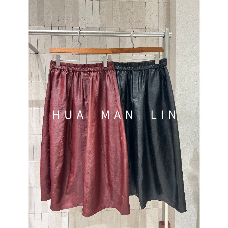 花滿林35MM重缎香云纱桑蚕丝半身裙268306