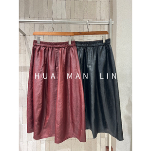 花滿林35MM重缎香云纱桑蚕丝半身裙268306