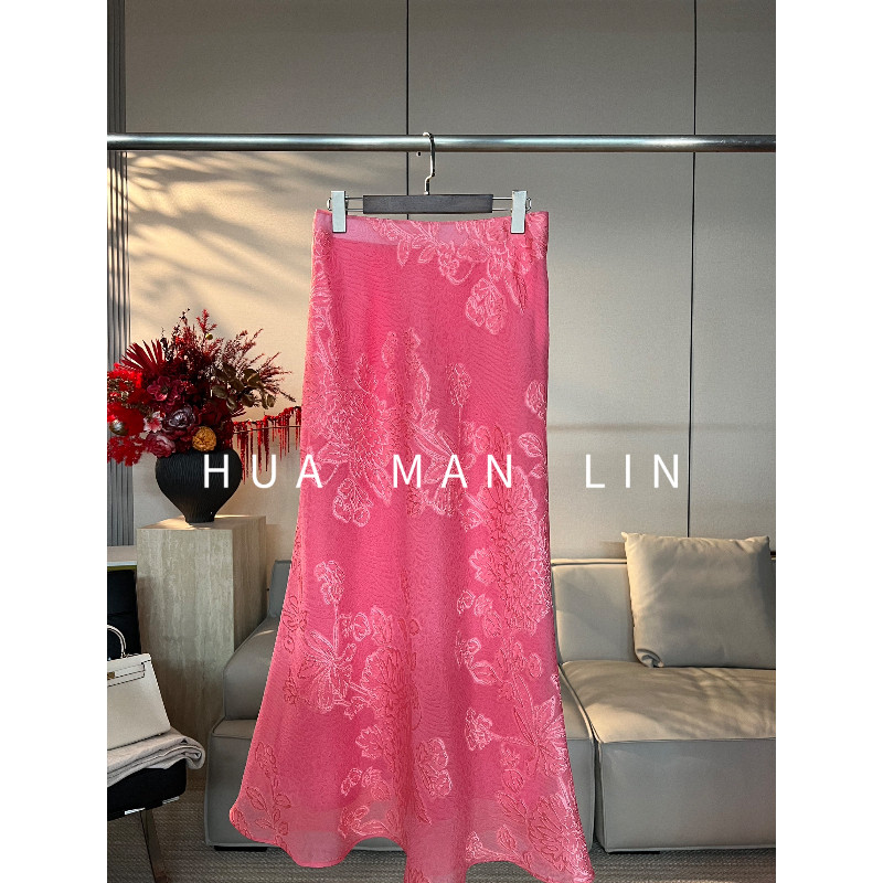 花滿林【 ，彩蛋】内橡筋腰剪花真丝桑蚕丝半裙262053,女装/女士精品,裙子,淘宝优惠券,粉丝福利购,淘宝优惠卷