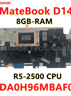 华为MateBook14 D14 KPL-W00 AMD主板R5-2500 CPU 8g DA0H96MBAF0
