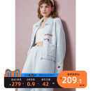 半边绒刺绣ins家居服套装 yso 新款 睡衣女冬季 花花梦园