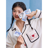 睡衣女加绒秋冬新款 yso 酷猫系列 柔软珊瑚绒宽松可外穿家居服D