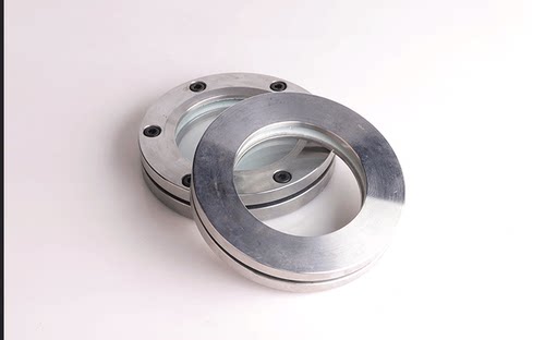 304卫生不锈钢法兰视镜 内六角法兰视镜对夹式法兰玻璃成套玻璃视