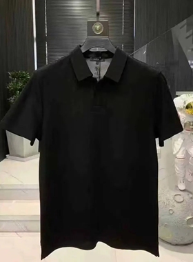 【下单立减一百】夏季新款男士高奢简约净版商务休闲百搭时尚短袖