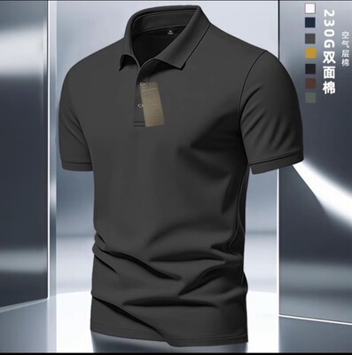 【下单立减一百】爆款夏季新款男短袖POLO衫 高端时尚商务休闲T恤