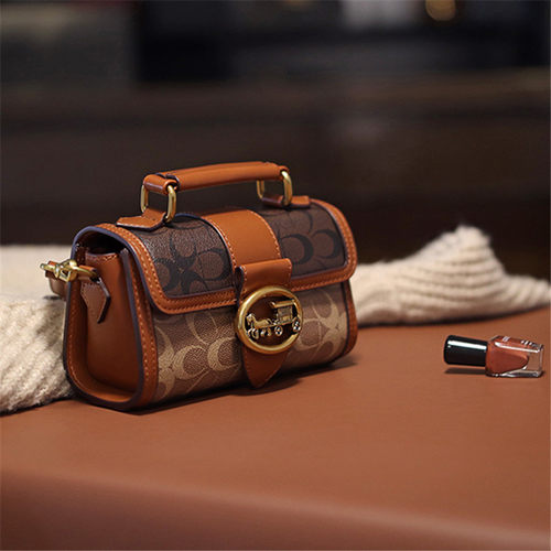 CITEX LV路易官方旗舰店香港正品手提小包包女圆筒包2024新款今